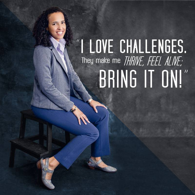 Aranzazu Lopez Peterson. Marketing Consultant at Hitex Marketing.Quote: "I love challenges. They make me thrive, feel alive; Bring it on!"